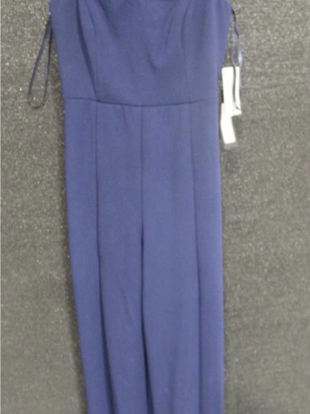 bebe Navy Blue Dress Top with Back Zip